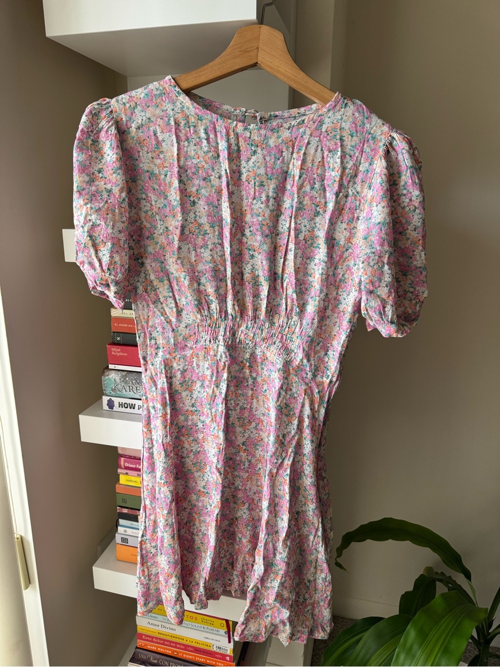 Faithfull the Brand Pink Floral Midi Dress NEVER USED